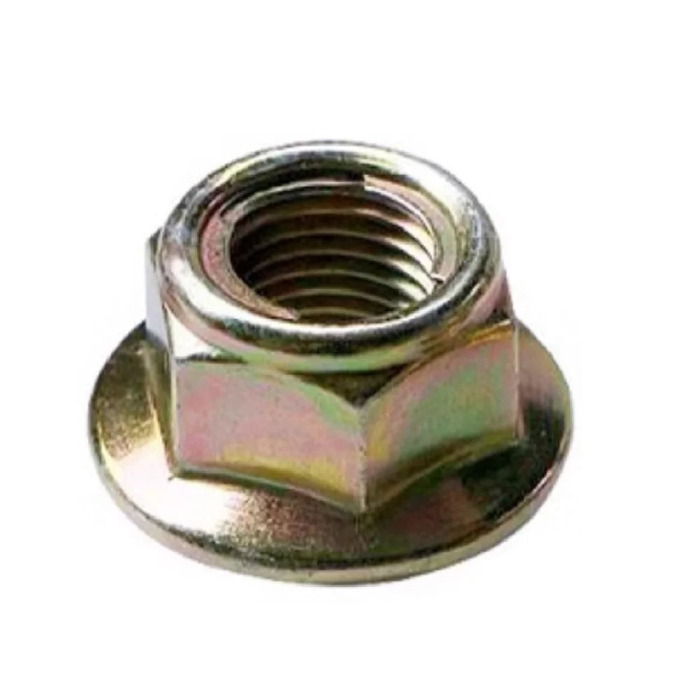 1-10pcs GB6187 Plating Zinc 10 class Prevailing Torque Type All Metal Insert Hexagon Lock Nut With Flange Hex Self Locking
