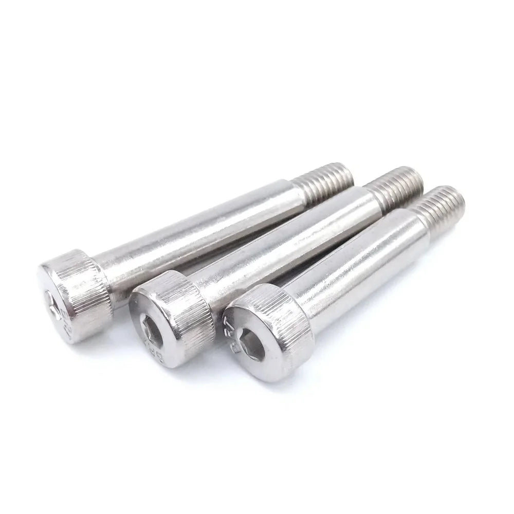 1/5pcs M2M2.5M3M4M5M6M8M10M12 304 A2 Stainless Steel Hex Hexagon Socket Cap Head Shoulder Roller Bearing Screw Bolt High Tensile
