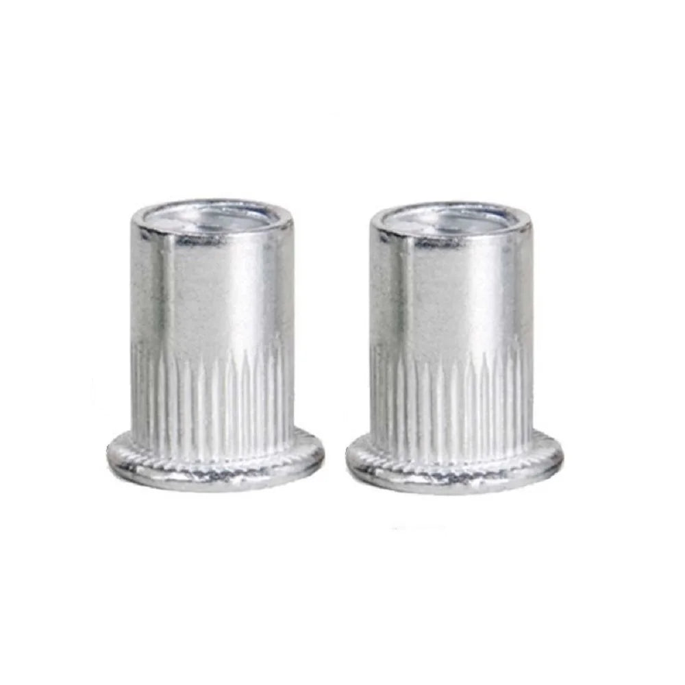 10-50pcs M3 M4 M5 M6 M8 M10  Flat Head Threaded aluminum Rivet Insert Nutsert Cap Rivet Nut