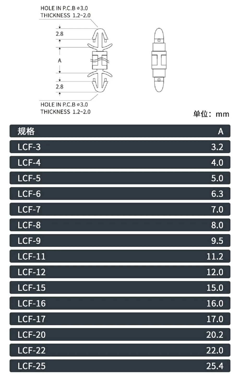 1000pcs LCF series PC board spacer column PC board spacer column PC board insulation column Aircraft spacer column