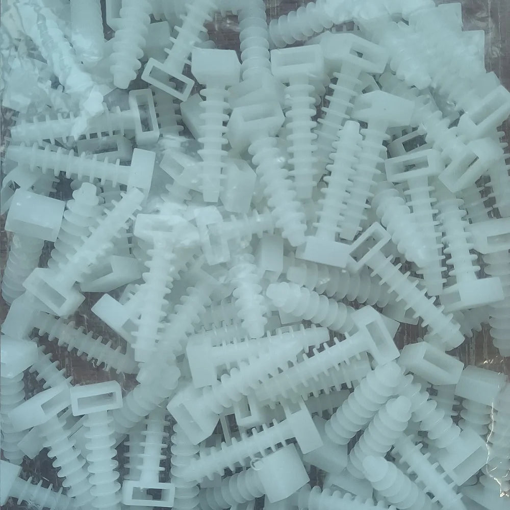100pcs Black and white CH-6/8 gecko cable tie holder nylon bundle made of toothed cable tie seat factory