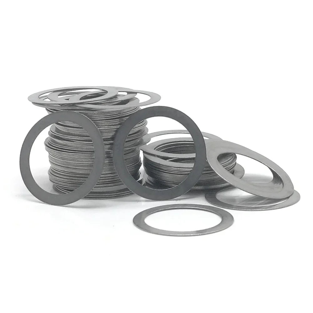 100pcs Stainless steel Flat Washer Ultrathin gasket Ultra-thin shim M6 M7 M8 Thickness 0.1 0.2 0.3 0.5 1