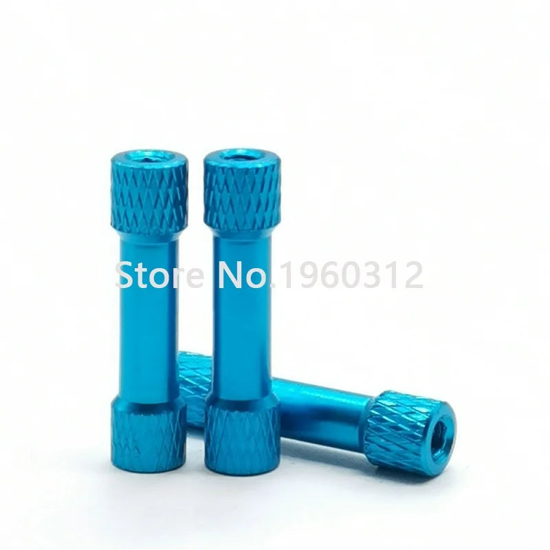 10pcs M3*15/20/25/28/30/35mm Knurled Aluminum Standoff Spacers OD=6mm Multicolor aluminum Rods for RC Parts