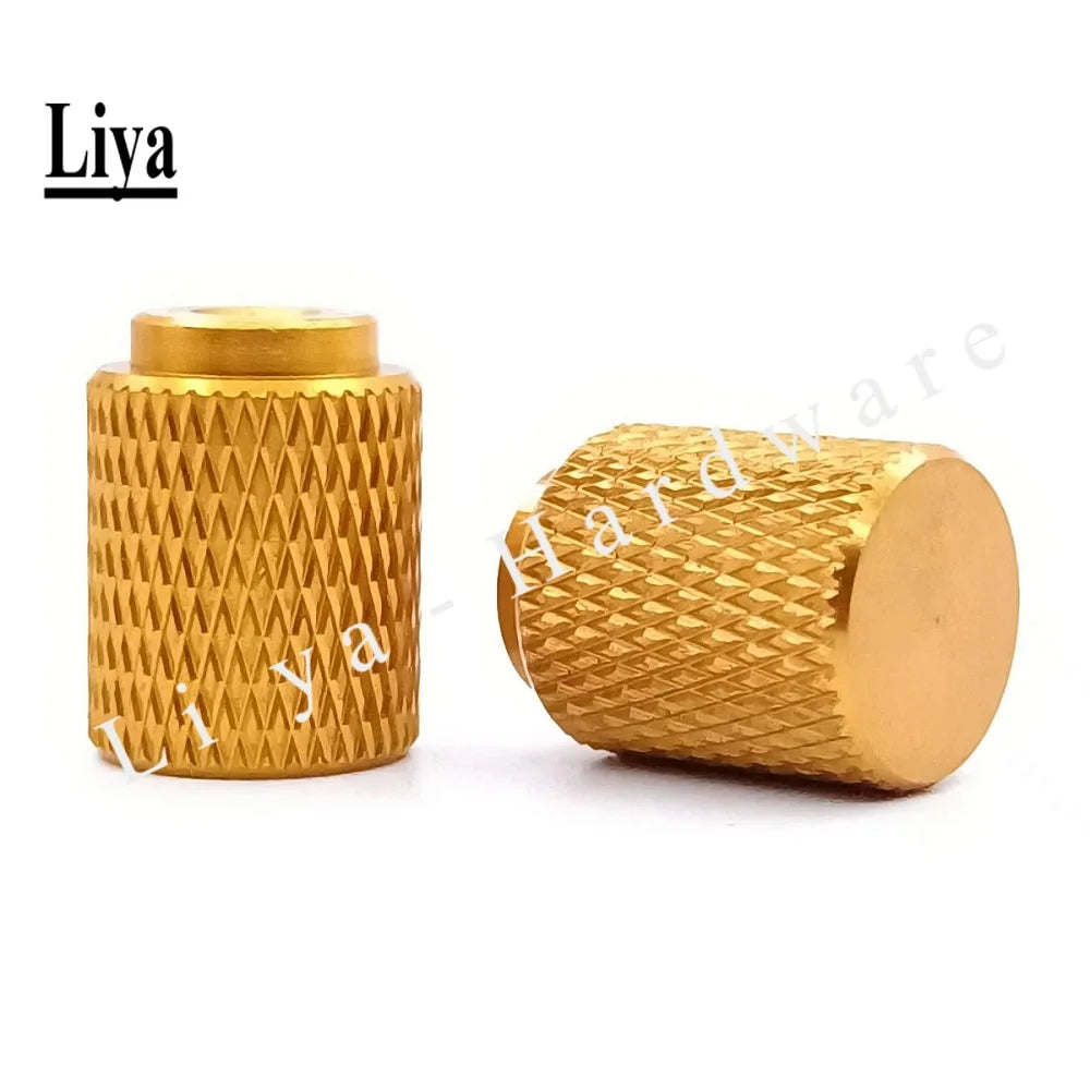 10pcs  M3 M4 M5 M6 colourful aluminum blind hole thumb nut lengthening and heightening round knurled handle nut