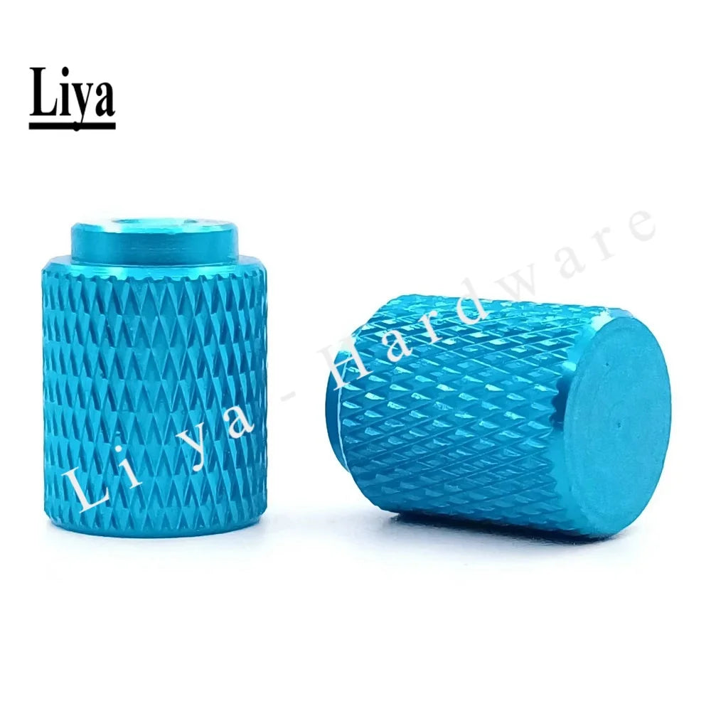 10pcs  M3 M4 M5 M6 colourful aluminum blind hole thumb nut lengthening and heightening round knurled handle nut
