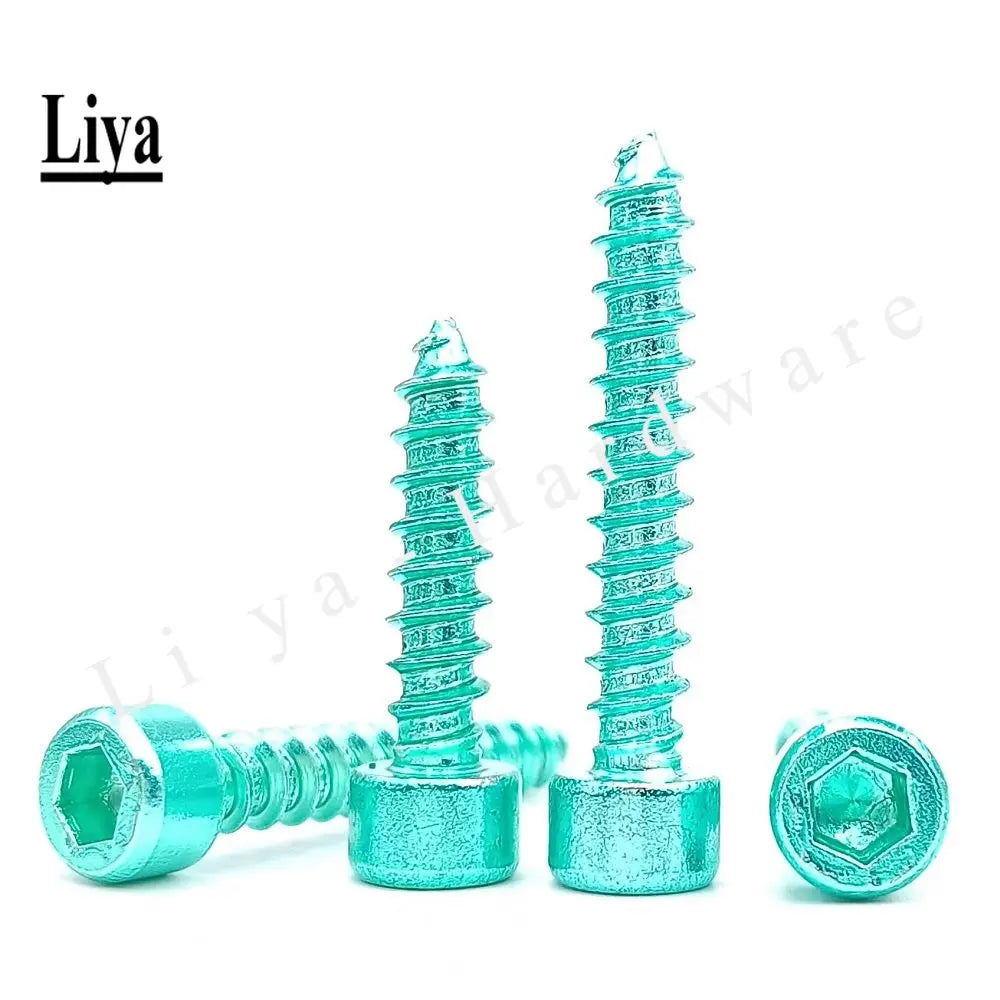 10pcs M3M4M5M6 Stainless Steel 304 cylindrical inner hexagon self-tapping screw speaker speaker screw cup head wood tooth screw
