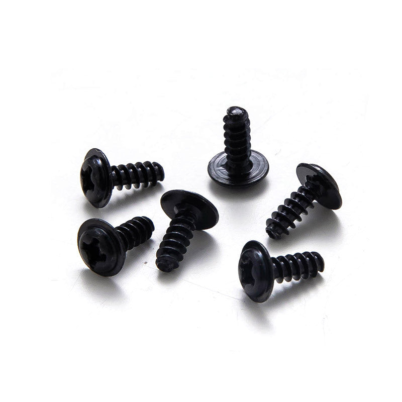 M1.4M2M3M4 Black-plated round head with padded flat tail self-tapping screws Cross pan head with self-tapping screws for DIY & Electronics