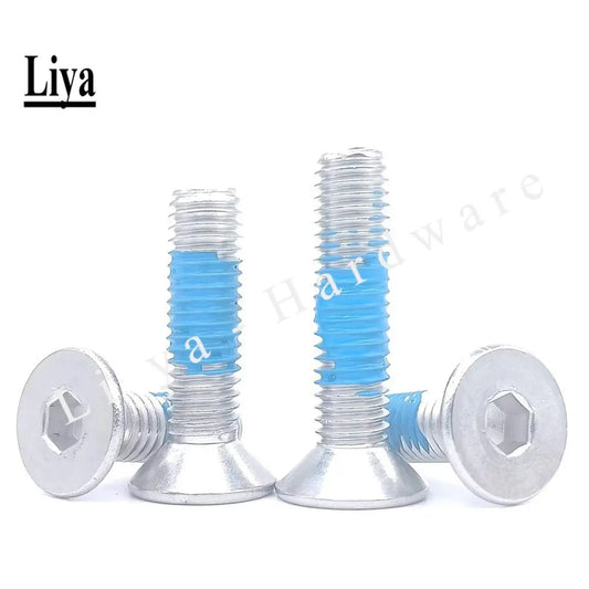 2-20pcs DIN7991 M3 M4 M5 M6 M8 Stainless Steel 304 Hex Socket Countersunk Head Screw dispensing glued anti-loose anti-skid screw
