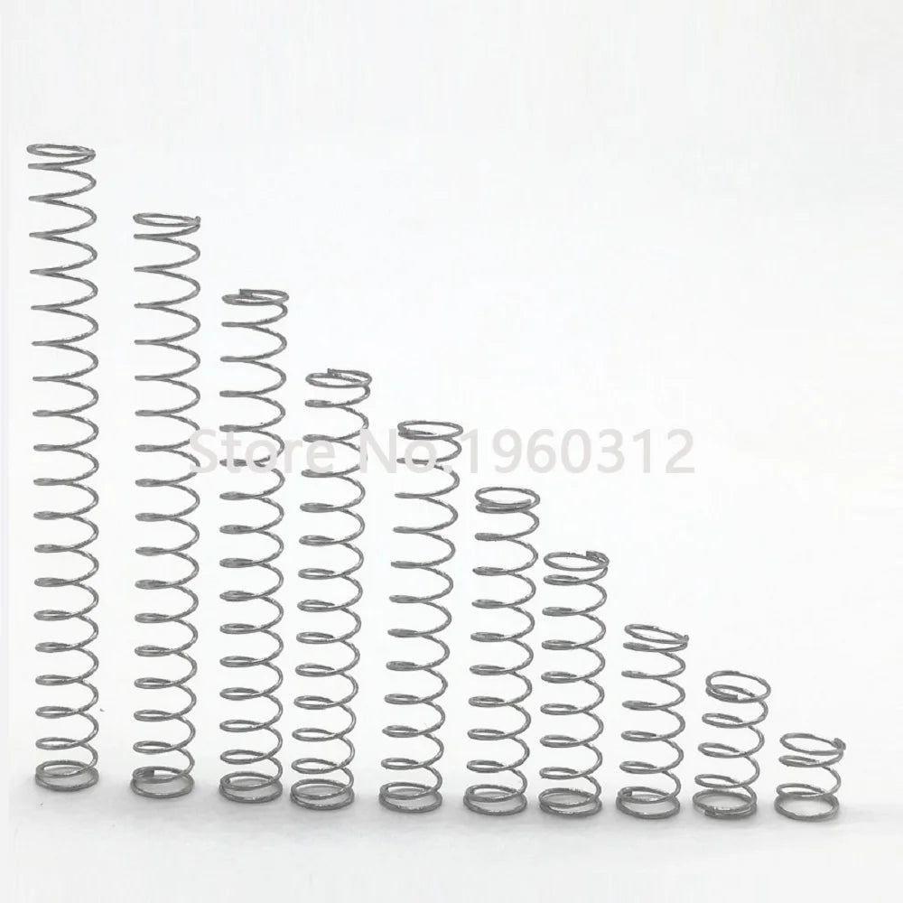 20pcs wire diameter = 0.5/0.6mm  Stainless Steel Micro return Small Compression anti corrosion extension springs L=5-50