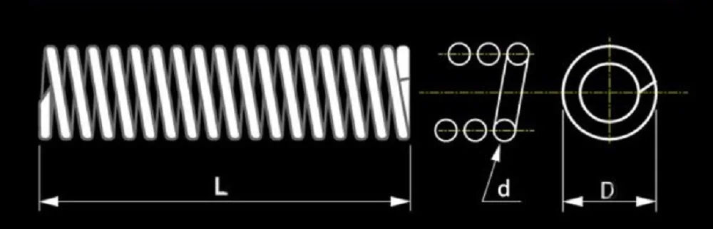 20pcs wire diameter = 0.5/0.6mm  Stainless Steel Micro return Small Compression anti corrosion extension springs L=5-50