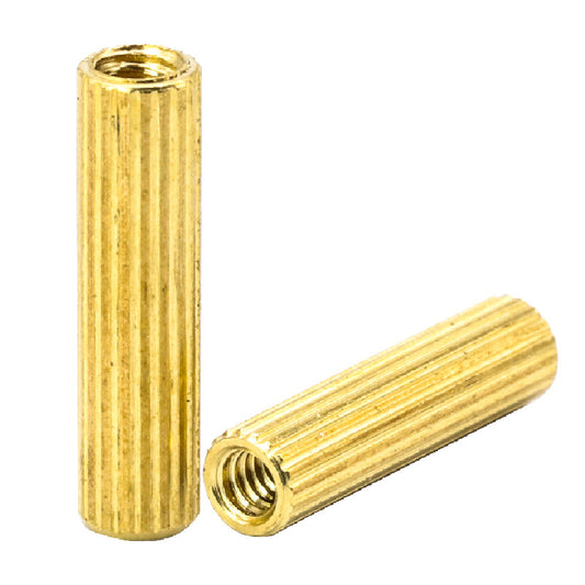 Cylinder double pass knurled copper column copper screw main board isolation column support column lengthened copper nut column M2
