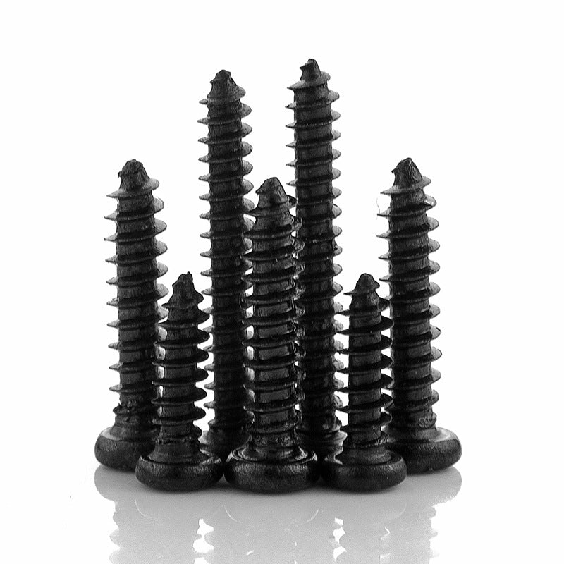 M1.4/M1.6/M2 304 stainless steel black-plated pan head self-tapping screw Cross round head screw Electronic small screw for Circuit Board & Device Repair