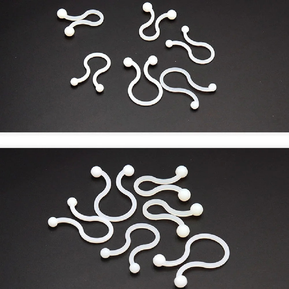 50pcs T Series Twist Ring Wire Clip Wire Buckle Nylon Clip Twist Wire Buckle Computer Peripheral Finishing
