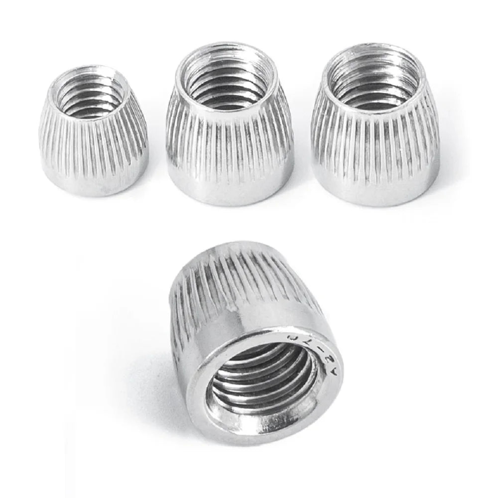 5pcs 304 stainless steel conical nut conical nut knurled implosion nut M6M8M10M12