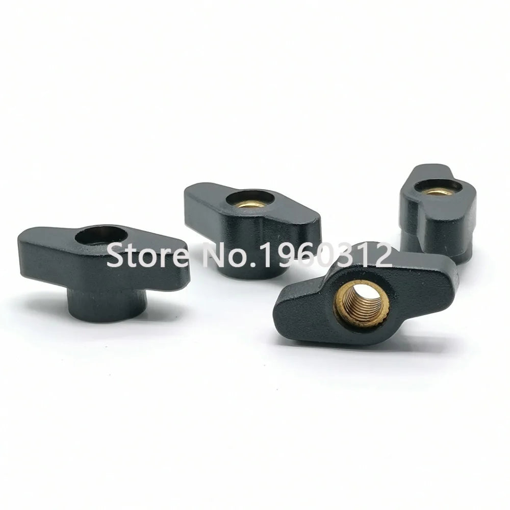 5pcs M4 M5 M6  25#  Head Diameter S Bakelite Hand Tighten Nuts / Butterfly Plastic Head Hand Knob Nut