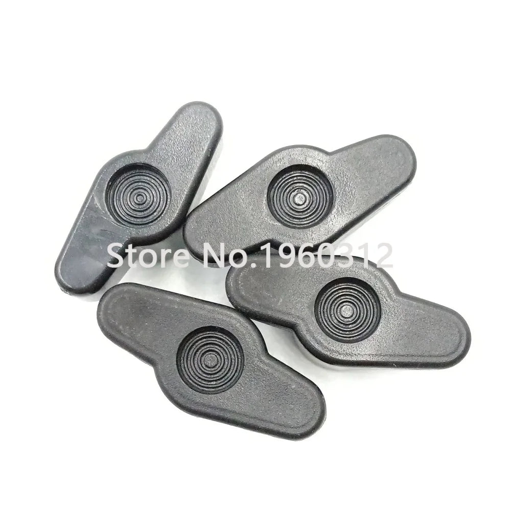 5pcs M4 M5 M6 M8 35#Head Diameter Plum Bakelite Hand Tighten Nuts / Butterfly Plastic Head Hand Knob Nut Through hole/Blind hole