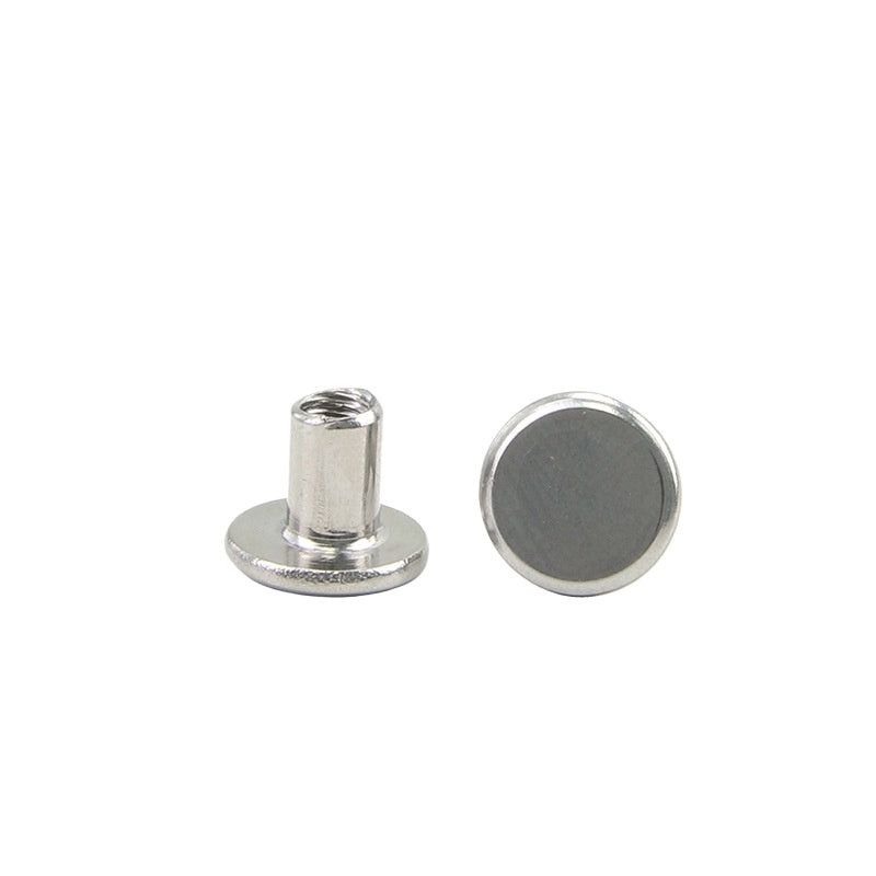 φ 4/φ 5 Nickel-plated carbon steel mother and child rivets, mother and child screws, iron mother nails, lock album, ledger nails letter screws for Album & Leather Craft