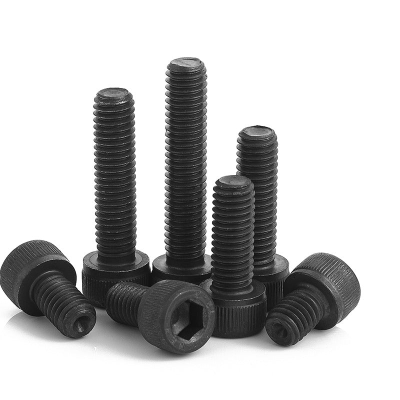 M3 M5 M6 M8 12.9 Grade Black Cylindrical/Cup Head Allen Screws Bolts for Industrial Machinery DIY Hardware Automotive Assembly