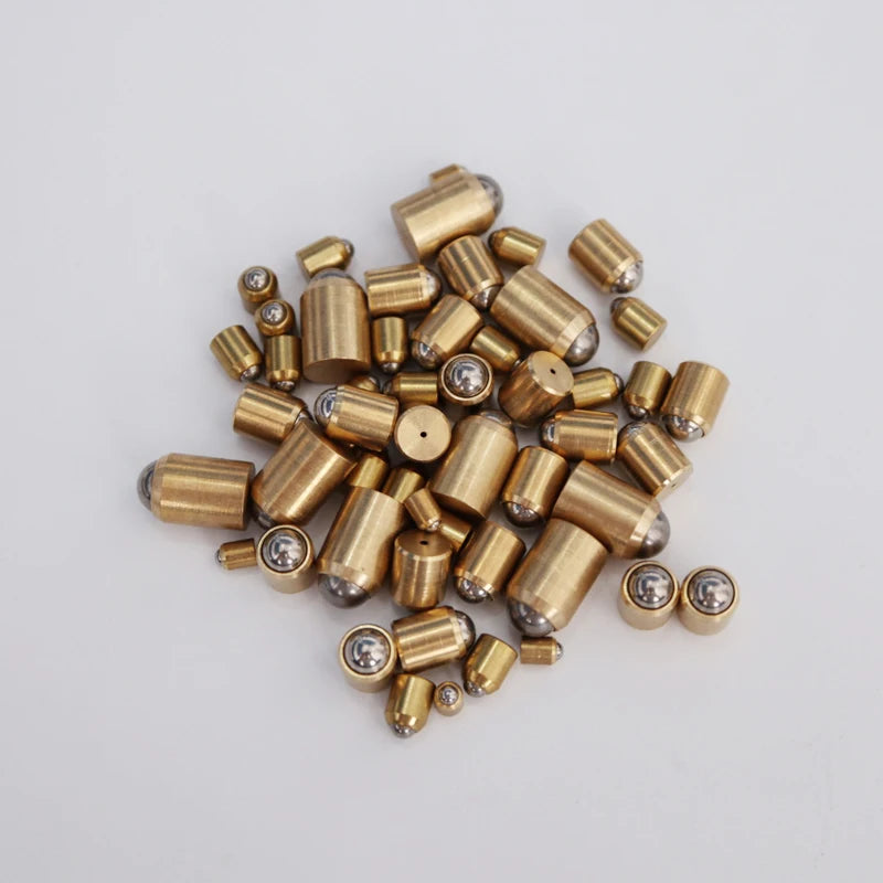 5/10Pcs D3-D12 Brass Accuracy Positioning Beads Screw Door stop Smooth Spring Ball Plunger