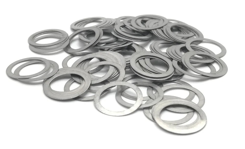 100pcs Stainless steel Flat Washer Ultrathin gasket Ultra-thin shim M6 M7 M8 Thickness 0.1 0.2 0.3 0.5 1
