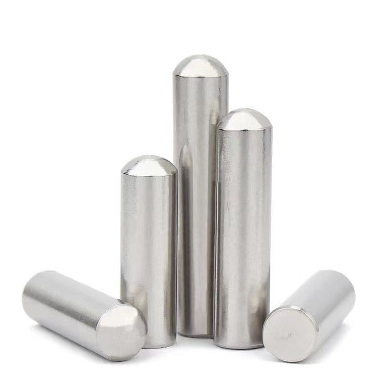 M3.5/M4 304 stainless steel round head cylindrical pin solid positioning pin optical shaft fixed pin thimble round rod pin for Precision Equipment & Optical Shaft Fixing