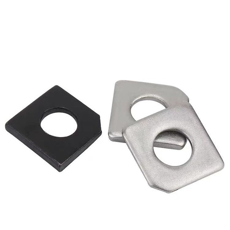 M6M8M10 304 stainless steel square oblique gasket carbon steel square oblique flat gasket square oblique gasket missing angle flat gasket for Machinery & Furniture Fixing