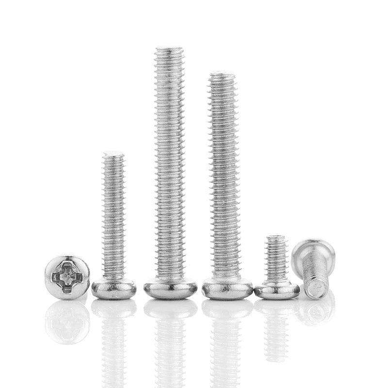 M1.7/M2/M2.5/M3/M4 nickel-plated plus hard cross round head screw pan head small machine screw electronic small screw for Electronic Equipment & Precision Fitting