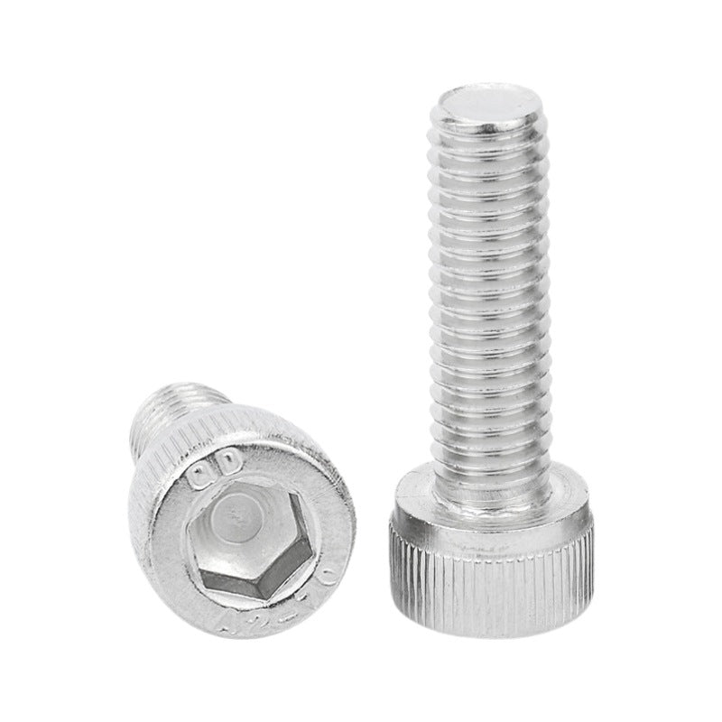 M3 M4 M5 M6 304 Stainless Steel Fine Thread Hex Socket Cap Screws Pan Head Bolts for Electronics & Furniture
