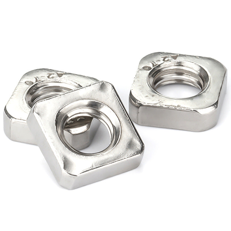 M3M4M5M6M8M10 304 Stainless Steel Square Nut & Thin Square Nut Locking Screw Cap for Industrial Fastening