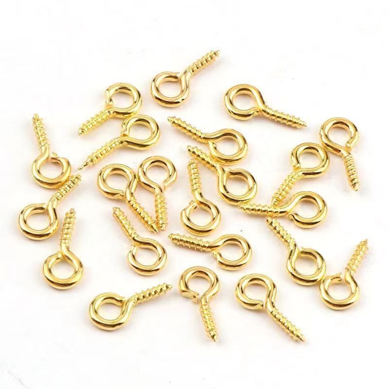 Open/Closed Sheep Eye Screw Hooks - Plastic Cup Hooks & Question Mark Light Hooks for Home Decoration & Hanging