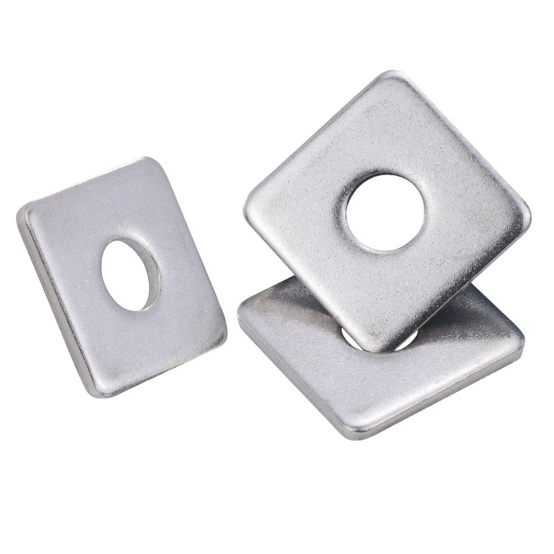 M3/M4/M5/M6/M20 304 stainless steel square gasket enlarged and thickened square meson flat gasket for Construction & Hardware Fastening
