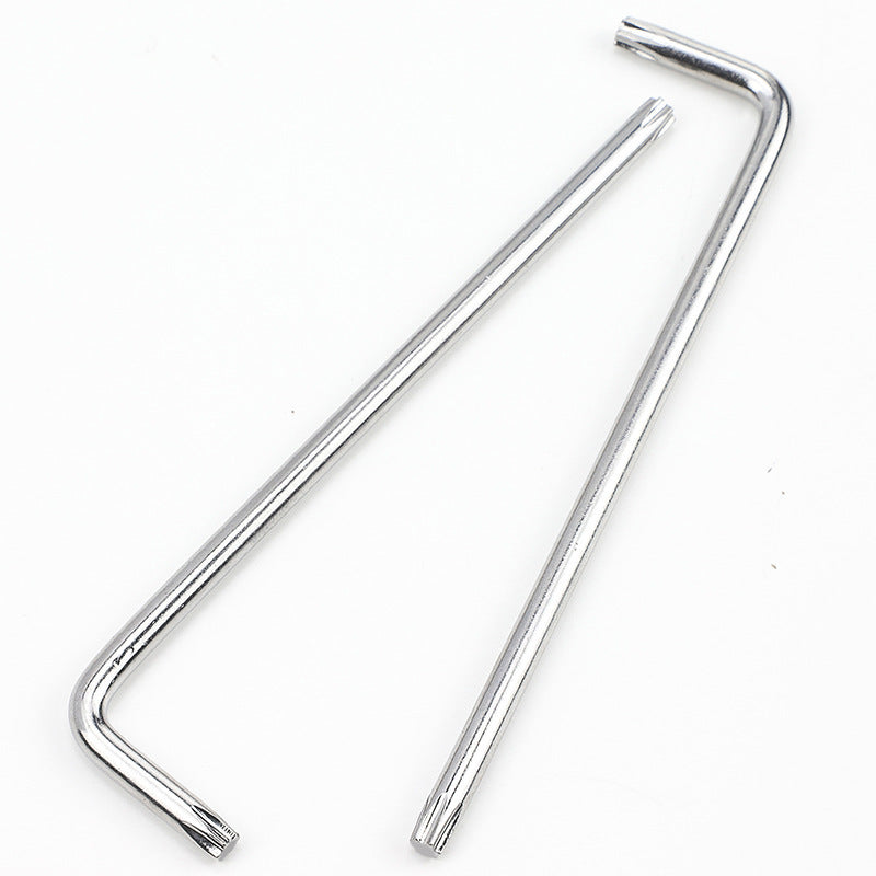 T6/T8/T10 Carbon Steel Nickel Plated L-Shaped Torx Wrench Set With/Without Hole for Electronics & Machinery Repair