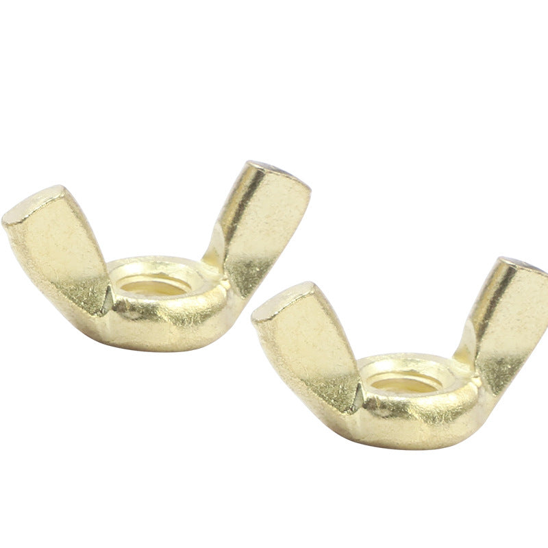 M3/M4 304/201 stainless steel golden butterfly nut hand screw butterfly nut iron plated ingot nut cap for DIY, Hardware & Household Installation