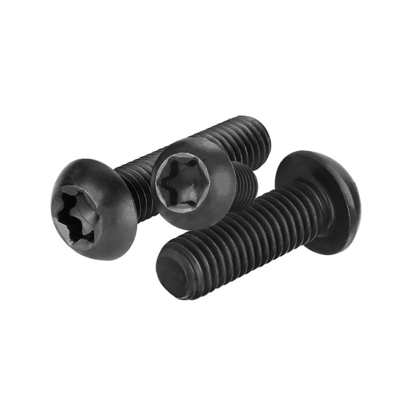 M2/M3/M4 10.9 grade high strength hair black round head inner plum blossom screw carbon steel pan head plum blossom groove screw for Machinery & Electronics