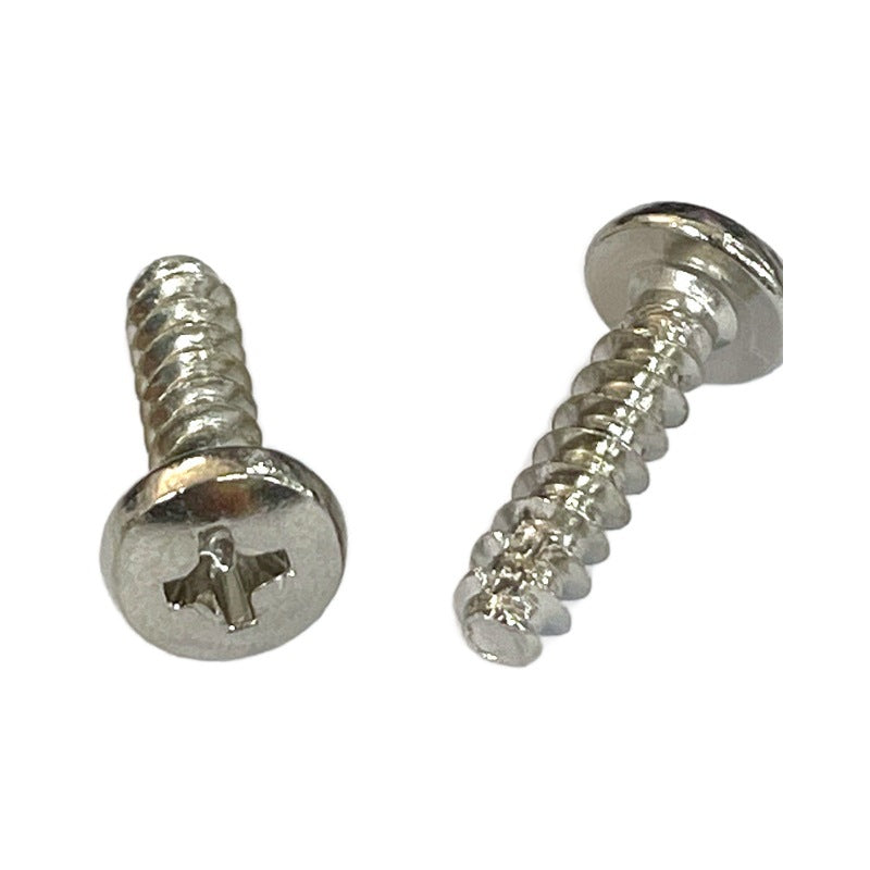 M3/M3.5/M4 304 Stainless Steel Cross Large Head Self-Tapping Screw Large Round Head Cut Tail Self-Tapping Screw for Furniture & DIY Projects