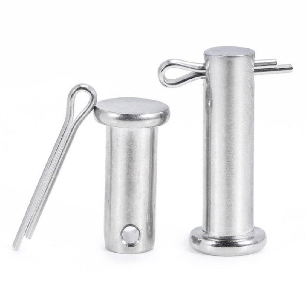 M3M4M5M6M8M10 304 Stainless Steel Pin Flat Head Holed Latch Locating Pin Fixed Pin Cylinder Pin for Furniture & Equipment Connection