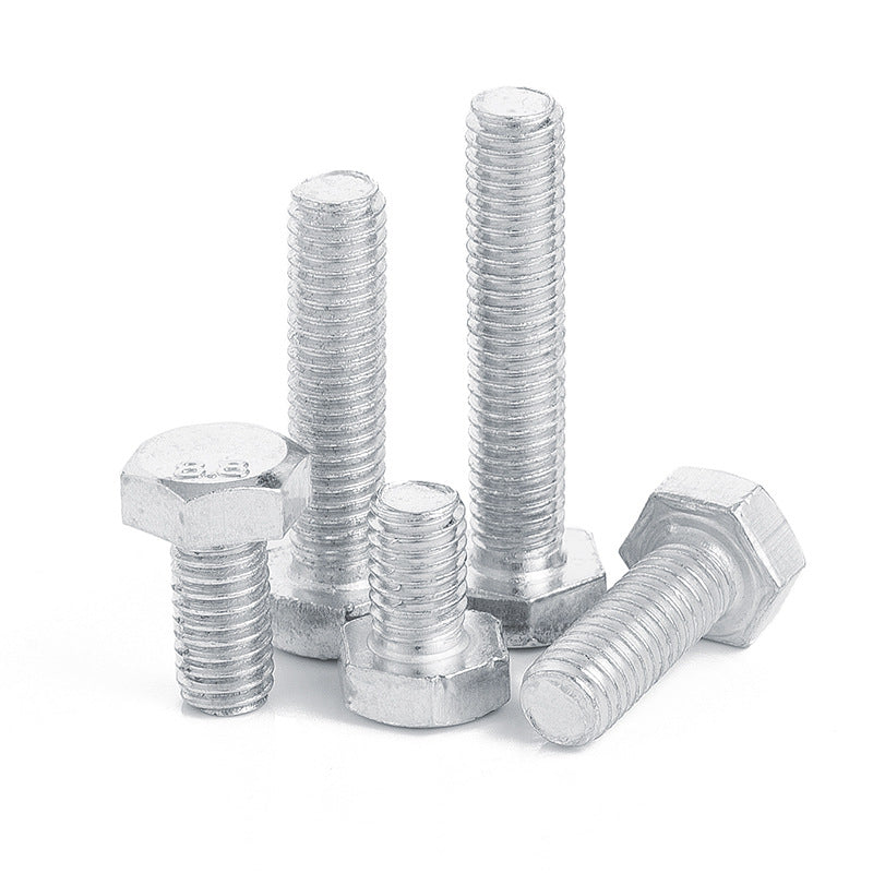 M4/M5 8.8 grade galvanized outer hexagon screw full tooth hexagon head bolt high strength half tooth outer hexagon screw for Construction & Equipment