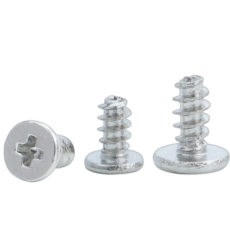 M2/M3/M4 304 Stainless Steel Cross Flat Head Screw Thin Head Screw Flat Head Flat Tail Self-Tapping Screw for DIY & Furniture Assembly