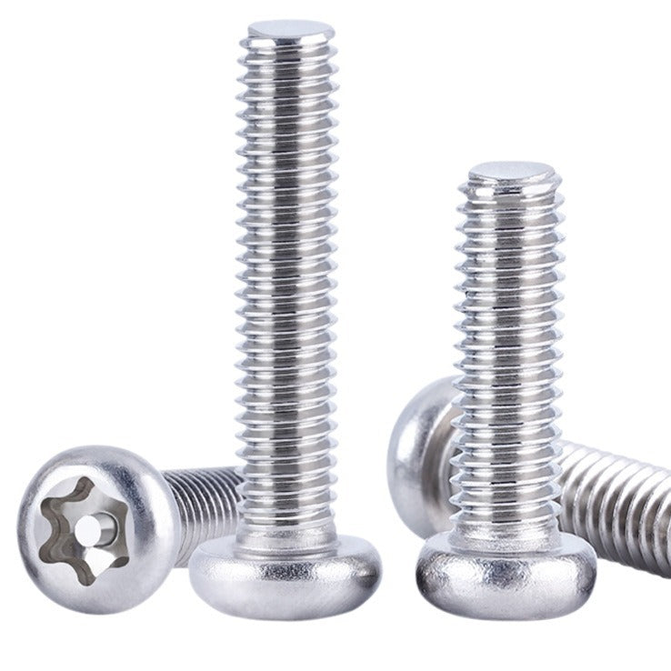 M2/M2.5/M3/M4/M5 304 stainless steel plum blossom slot with column screw pan head plum blossom slot machine screw tooth for Industrial Assembly