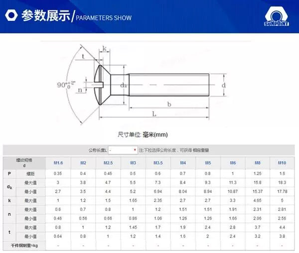 M2 M2.5 M3 M4 M5 GB69 DIN964 A2-70 304 Stainless Steel Slotted Countersunk Half Oval Screw