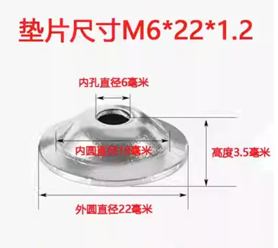 1-10pcs M3 M4 M5 M6 M8 M10 M12 M16 M20 304 Stainless Steel Gasket Concave Convex Bowl Washer