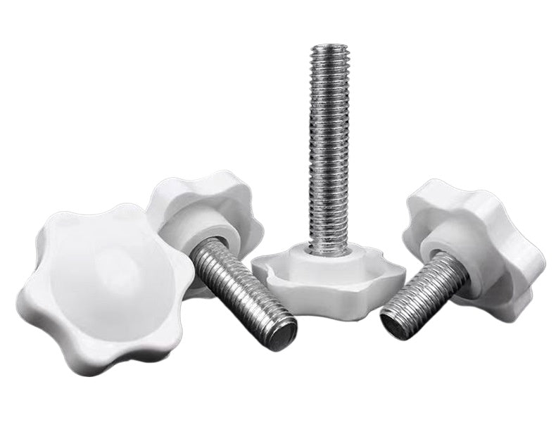 M4/M5/M6/M8/M10 White plum handle screw star handle bakelite hand screw six star knob head bolt for Industrial Equipment & Tool Adjustment