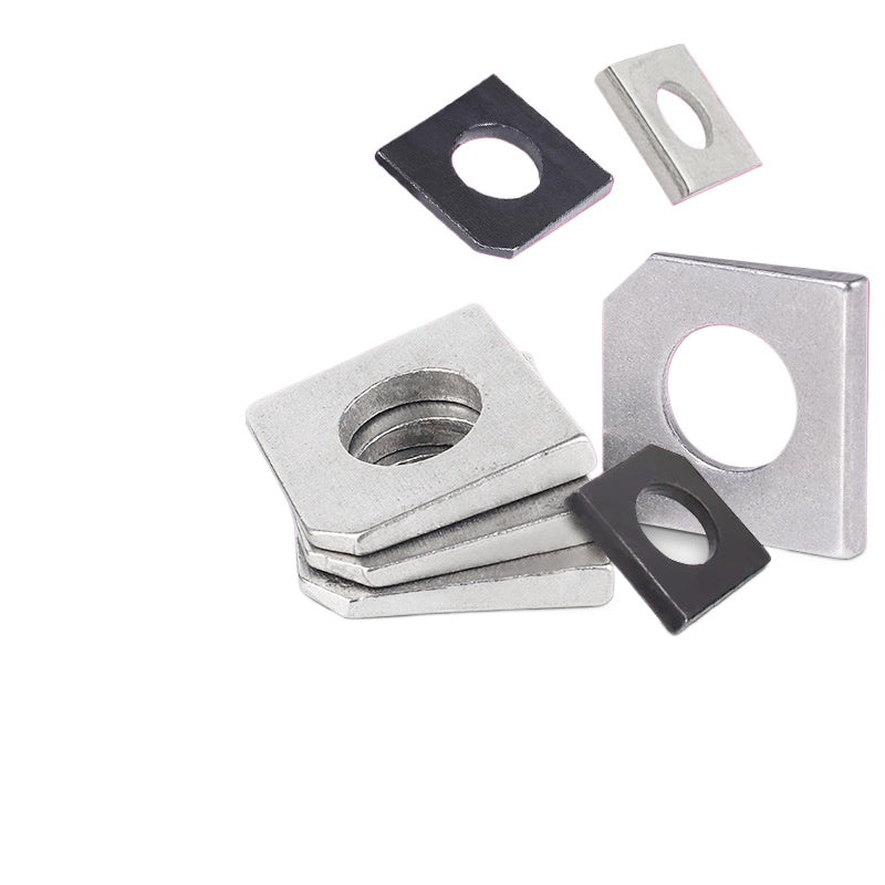M6M8M10 304 stainless steel square oblique gasket carbon steel square oblique flat gasket square oblique gasket missing angle flat gasket  for Machinery & Furniture Fixing