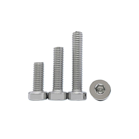 UNC/UNF 304/316 Stainless Steel Machine Screw US Inch Thin Short Head Hex Drive Coarse/Fine Thread