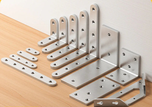 Stainless Steel 90 Degree Angle Bracket L/T Type Triangle Iron Corner Connector Right Angle Holder Hardware