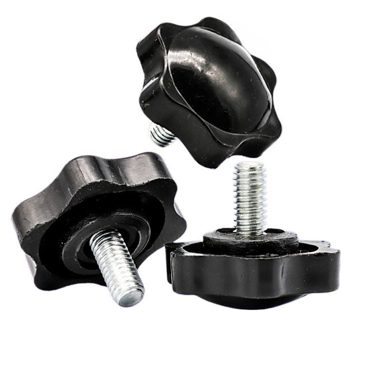 M4/M6 304 stainless steel plastic plum blossom hand screw plastic six-star handle plastic plum blossom handle screw for Home & Workshop Repair
