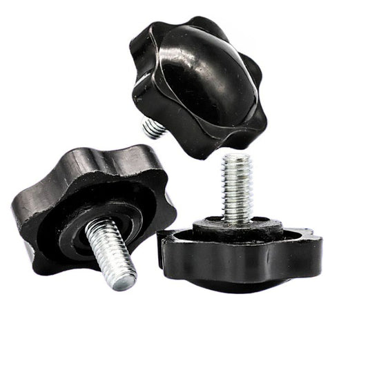 M4/M6 304 stainless steel plastic plum blossom hand screw plastic six-star handle plastic plum blossom handle screw for Home & Workshop Repair