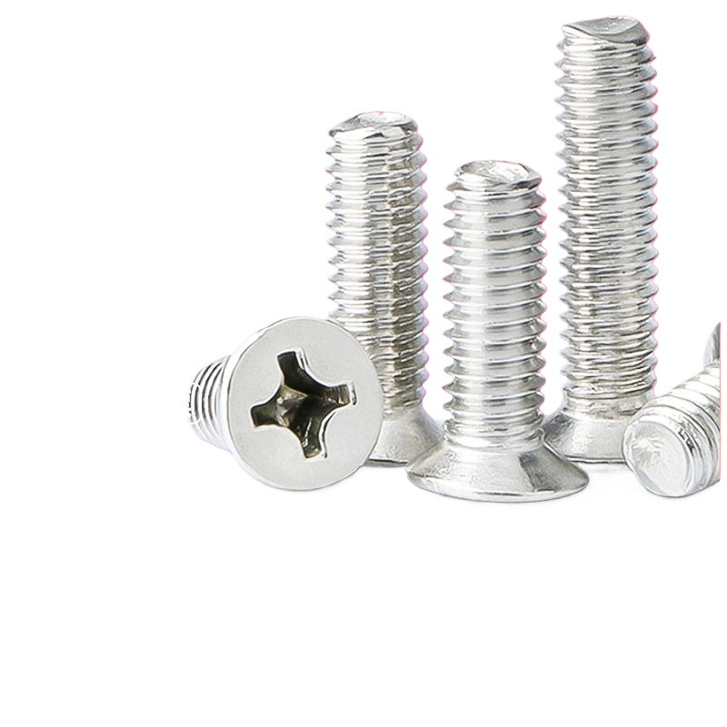 M1.2 M2.5 M4  NP Cross Countersunk & Flat Head Carbon Steel Machine Screws Electronic Small Screws for Electronic Device DIY Hardware & Precision Instrument Assembly