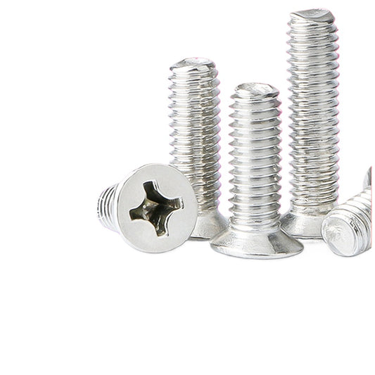 M1.2 M2.5 M4  NP Cross Countersunk & Flat Head Carbon Steel Machine Screws Electronic Small Screws for Electronic Device DIY Hardware & Precision Instrument Assembly