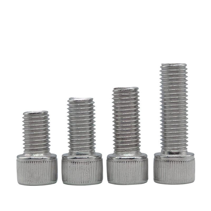 DIN912 M6-M30 Hex Socket Screw | 304 Stainless Steel Cylinder Cup Head Knurled Machine Screw